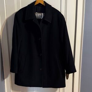 Classic Black Men’s Wool Pea Coat